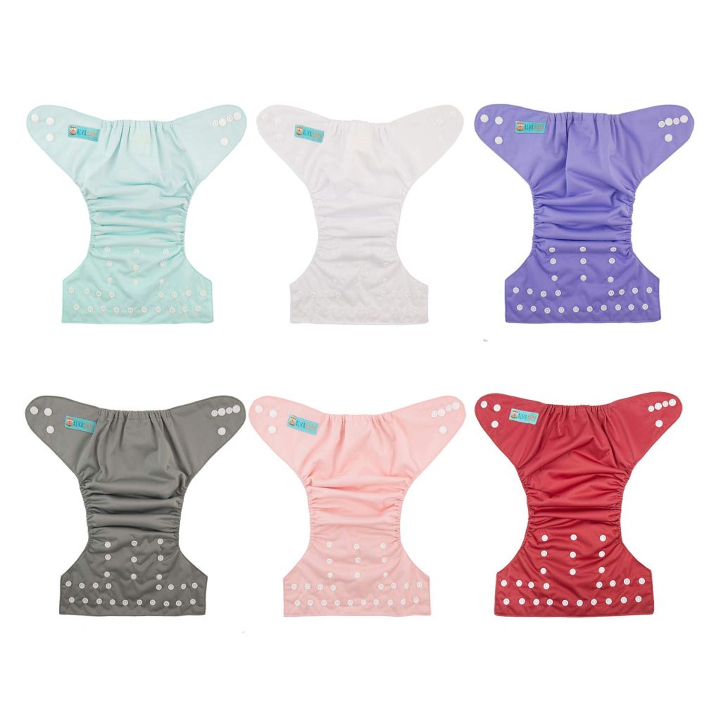 Product Name: ALVA Baby Cloth Diaper Covers Adjustable Reusable Washable 6 pcs&12 Inserts review | Best Changing Pads ALVA Baby Cloth Diaper Covers Adjustable Reusable Washable pcs&12 Inserts