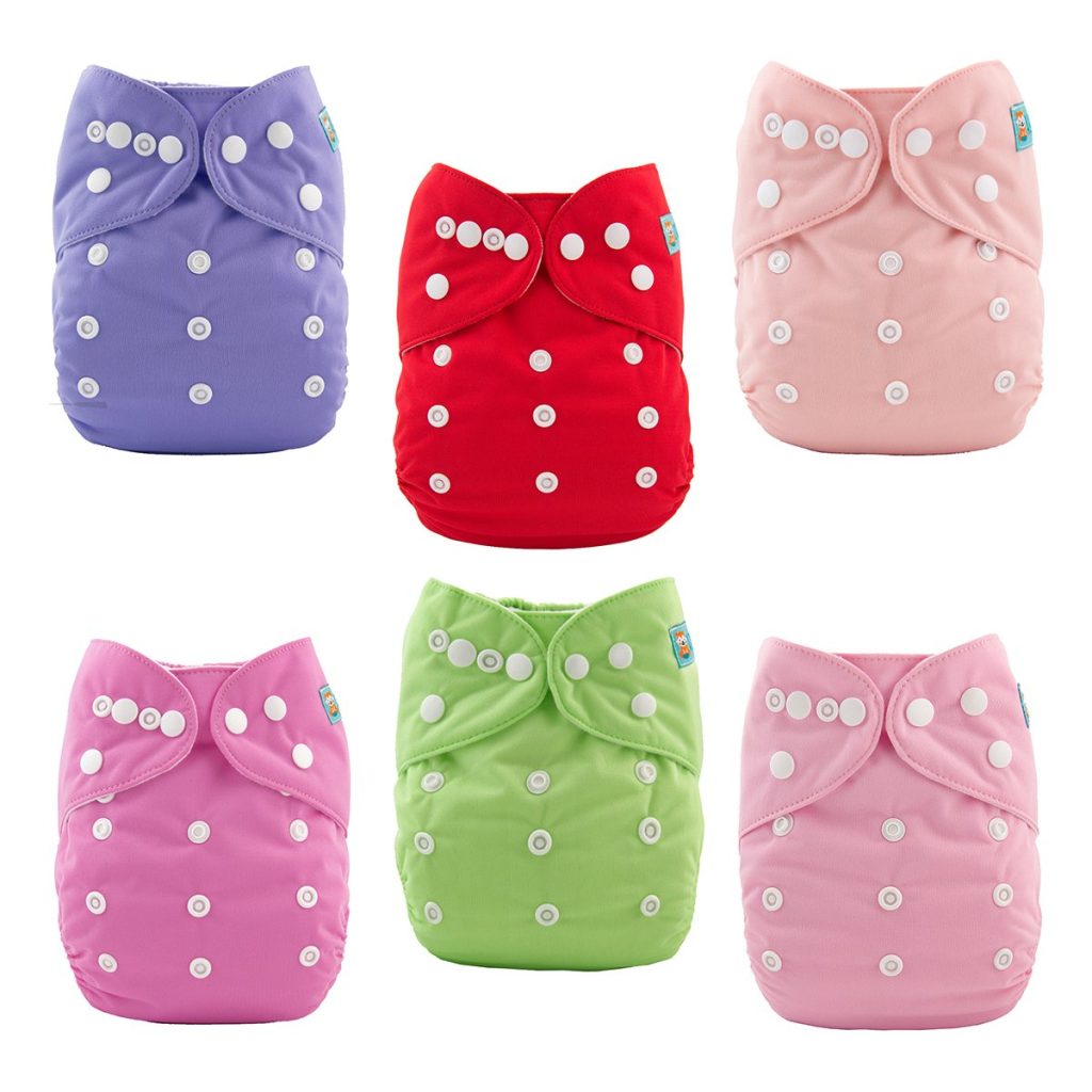 ALVABABY Baby Cloth Diaper 6 Pack with 12 Inserts One Size Cloth Diaper Covers Adjustable Washable Reusable for Baby Girls and Boys review | Best Changing Pads ALVABABY Baby Cloth Diaper Pack with Inserts One Size Cloth Diaper Covers Adjustable Washable Reusable for Baby Girls and Boys review